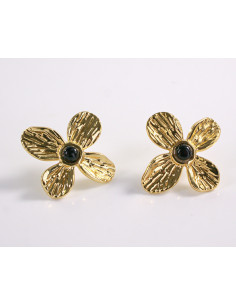 Kolczyki ZŁOTE KWIATY KWIATKI STAL CHIRURGICZNA  LOLITA...