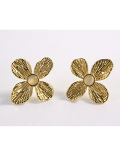Kolczyki ZŁOTE KWIATY KWIATKI STAL CHIRURGICZNA  LOLITA...