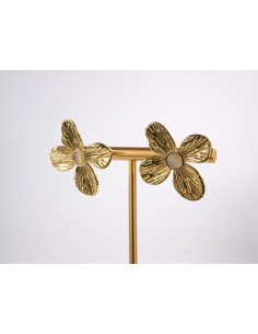 Kolczyki ZŁOTE KWIATY KWIATKI STAL CHIRURGICZNA  LOLITA... 2