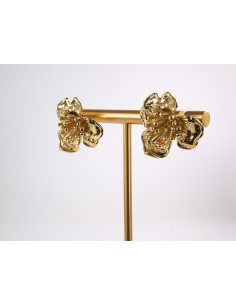 Kolczyki ZŁOTE KWIATY KWIATKI STAL CHIRURGICZNA  LOLITA... 2