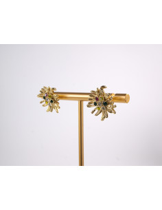 Kolczyki ZŁOTE KWIATY KWIATKI STAL CHIRURGICZNA  LOLITA... 2