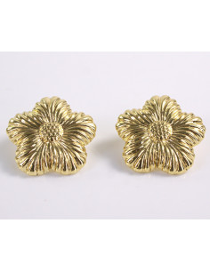 Kolczyki ZŁOTE KWIATY KWIATKI STAL CHIRURGICZNA  LOLITA...