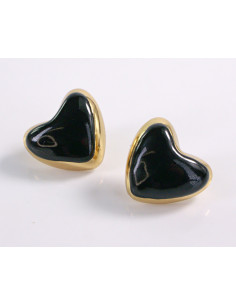 Kolczyki SERCE SERCA CZARNE STAL CHIRURGICZNA  LOLITA...