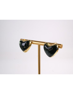 Kolczyki SERCE SERCA CZARNE STAL CHIRURGICZNA  LOLITA... 2