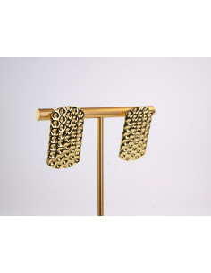 Kolczyki ZŁOTE BLASZKI TŁOCZONA BLASZKA STAL CHIRURGICZNA... 2