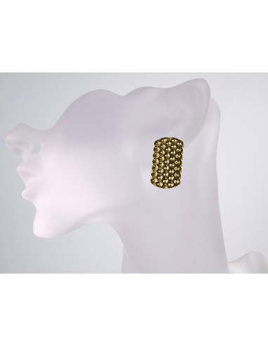 Kolczyki ZŁOTE BLASZKI TŁOCZONA BLASZKA STAL...