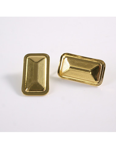 Kolczyki ZŁOTE BLASZKI TŁOCZONA BLASZKA STAL...