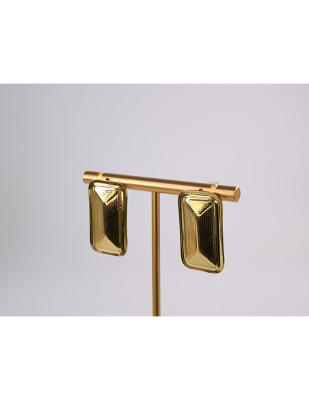 Kolczyki ZŁOTE BLASZKI TŁOCZONA BLASZKA STAL CHIRURGICZNA  LOLITA AKCESORIA