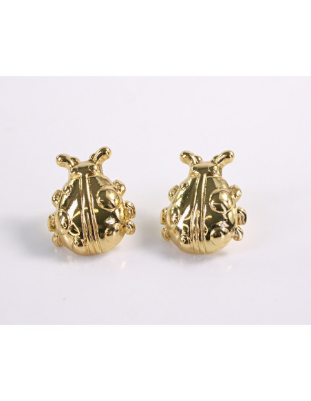 Kolczyki BIEDRONKA ZŁOTE  BIEDRONKI  STAL CHIRURGICZNA  LOLITA AKCESORIA