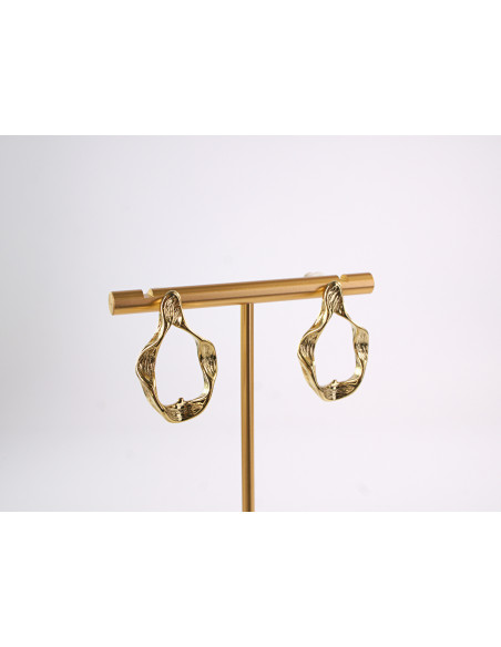 Kolczyki  ZŁOTE  ŁEZKI KROPLE  STAL CHIRURGICZNA  LOLITA AKCESORIA