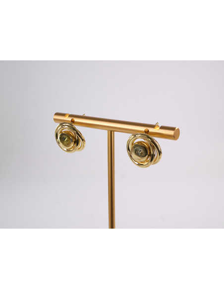 Kolczyki  WĘZEŁ SUPEŁ ZŁOTE WĘZEŁKI  STAL CHIRURGICZNA  LOLITA AKCESORIA