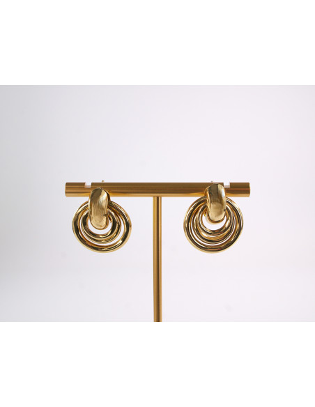 Kolczyki  WĘZEŁ SUPEŁ ZŁOTE WĘZEŁKI  STAL CHIRURGICZNA  LOLITA AKCESORIA