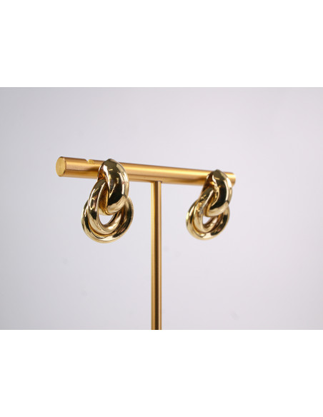 Kolczyki  WĘZEŁ SUPEŁ ZŁOTE WĘZEŁKI  STAL CHIRURGICZNA  LOLITA AKCESORIA