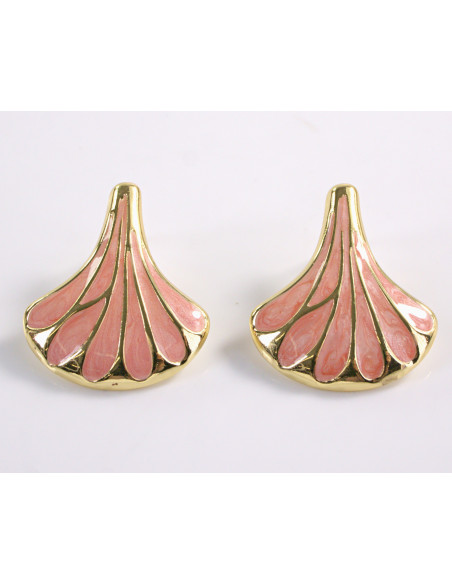 Kolczyki LIŚĆ MIŁORZĘBU   STAL CHIRURGICZNA  LOLITA AKCESORIA