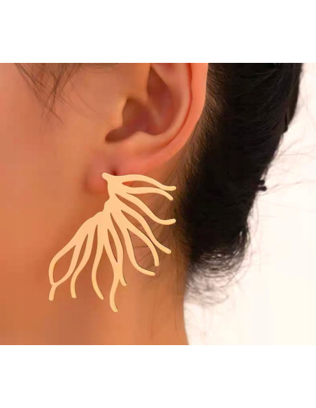 Kolczyki ze stali stal chirurgiczna Lolita AKCESORIA ELEGANCKIE WODOROSTY