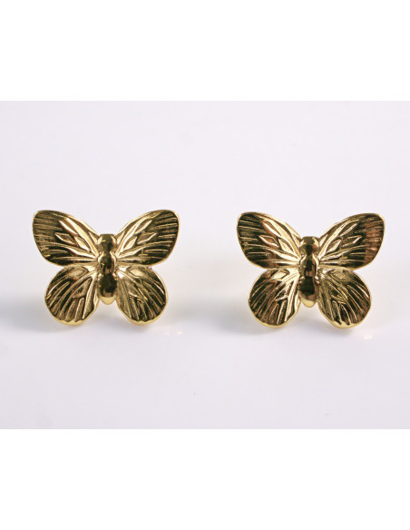 Kolczyki ZŁOTE MOTYLKI MOTYL MOTYLEK STAL CHIRURGICZNA LOLITA AKCESORIA