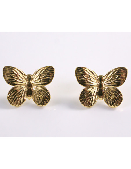 Kolczyki ZŁOTE MOTYLKI MOTYL MOTYLEK STAL CHIRURGICZNA LOLITA AKCESORIA