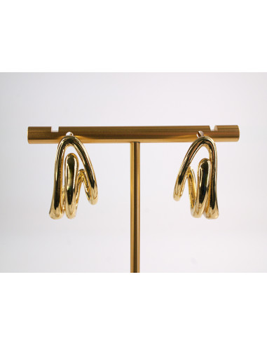 Kolczyki ZŁOTE   KOŁA   STAL CHIRURGICZNA...