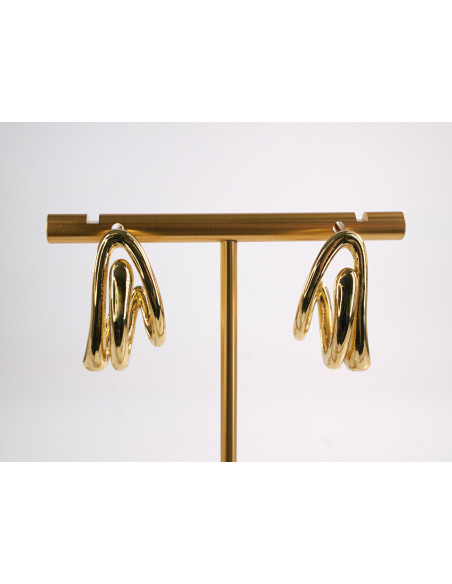 Kolczyki ZŁOTE   KOŁA   STAL CHIRURGICZNA LOLITA AKCESORIA