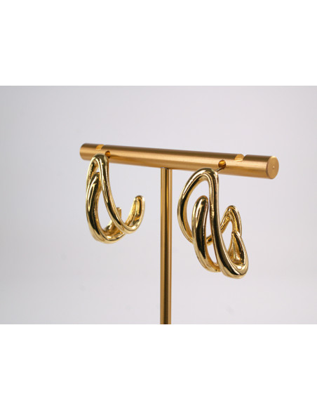 Kolczyki ZŁOTE   KOŁA   STAL CHIRURGICZNA LOLITA AKCESORIA