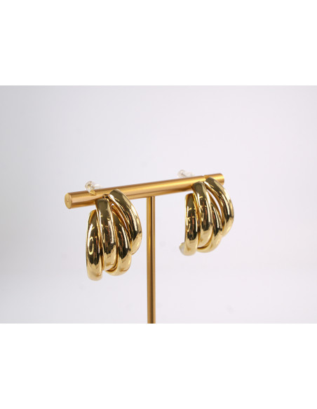 Kolczyki koła KOŁA  STAL CHIRURGICZNA LOLITA AKCESORIA CZERWONY