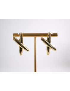 Kolczyki ZŁOTE X X  STAL CHIRURGICZNA  LOLITA AKCESORIA