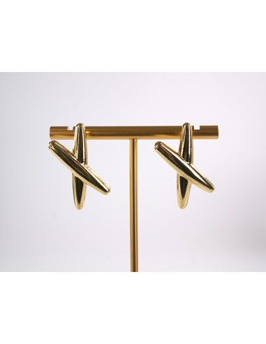 Kolczyki ZŁOTE X X  STAL CHIRURGICZNA  LOLITA...