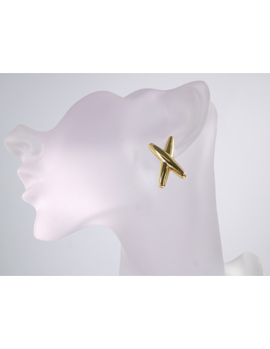 Kolczyki ZŁOTE X X  STAL CHIRURGICZNA  LOLITA...