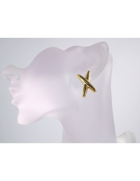 Kolczyki ZŁOTE X X  STAL CHIRURGICZNA  LOLITA AKCESORIA