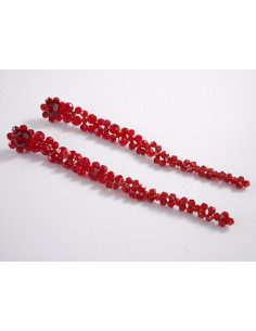 Kolczyki DŁUGIE WIECZOROWE czerwone XL 16 CM LOLITA...