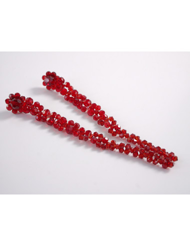 Kolczyki DŁUGIE WIECZOROWE czerwone XL 16 CM...