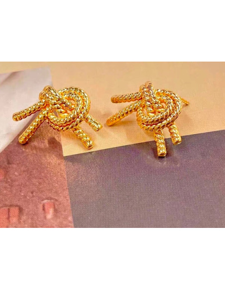 Kolczyki ze stali stal chirurgiczna Lolita AKCESORIA ELEGANCKIE WĘZŁY