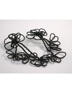 Kolczyki DŁUGIE WIECZOROWE CZARNE XL MAXI  LOLITA...