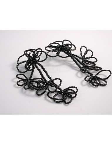 Kolczyki DŁUGIE WIECZOROWE CZARNE XL MAXI...