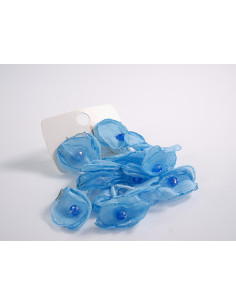 Kolczyki KWIATY WIECZOROWE NIEBIESKIE MAXI  LOLITA... 2