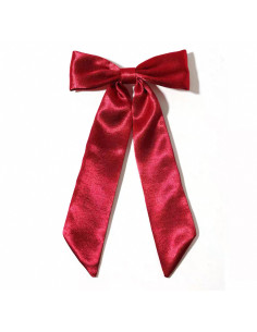 Spinka WIECZOROWA CZERWONA BORDO KOKARDA XL LOLITA AKCESORIA