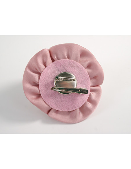 KWIAT Z MATERIAŁU BROSZKA PRZYPINKA LOLITA AKCESORIA POTRÓJNA RÓŻA 11 cm