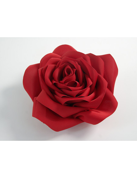 KWIAT Z MATERIAŁU BROSZKA PRZYPINKA LOLITA AKCESORIA RÓŻA 12 cm