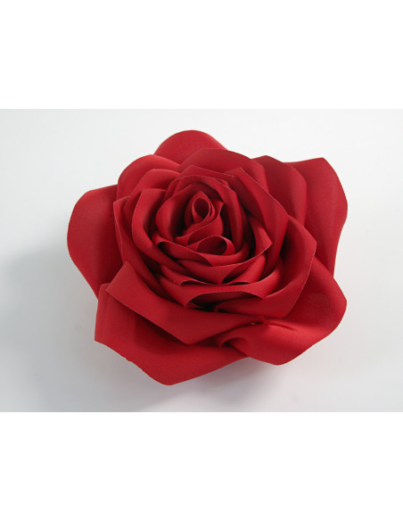 KWIAT Z MATERIAŁU BROSZKA PRZYPINKA LOLITA AKCESORIA RÓŻA 12 cm