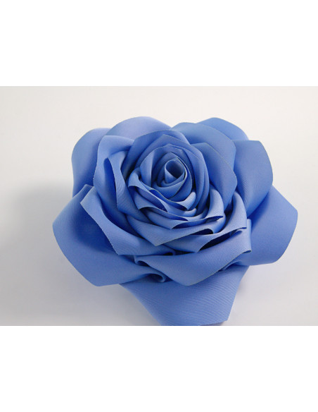 KWIAT Z MATERIAŁU BROSZKA PRZYPINKA LOLITA AKCESORIA RÓŻA 12 cm