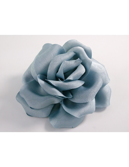 KWIAT Z MATERIAŁU RÓŻA BROSZKA PRZYPINKA LOLITA AKCESORIA 15-16 CM