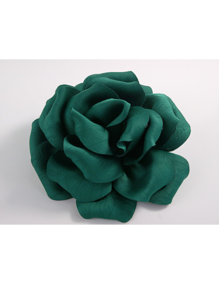 KWIAT Z MATERIAŁU RÓŻA BROSZKA PRZYPINKA LOLITA AKCESORIA 15-16 CM