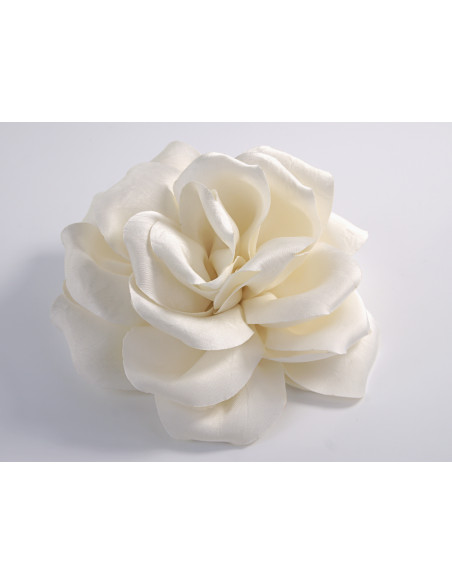 KWIAT Z MATERIAŁU RÓŻA BROSZKA PRZYPINKA LOLITA AKCESORIA 15-16 CM