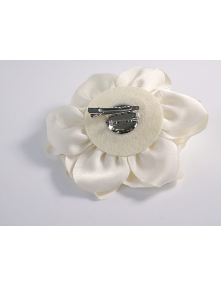 KWIAT Z MATERIAŁU RÓŻA BROSZKA PRZYPINKA LOLITA AKCESORIA 15-16 CM