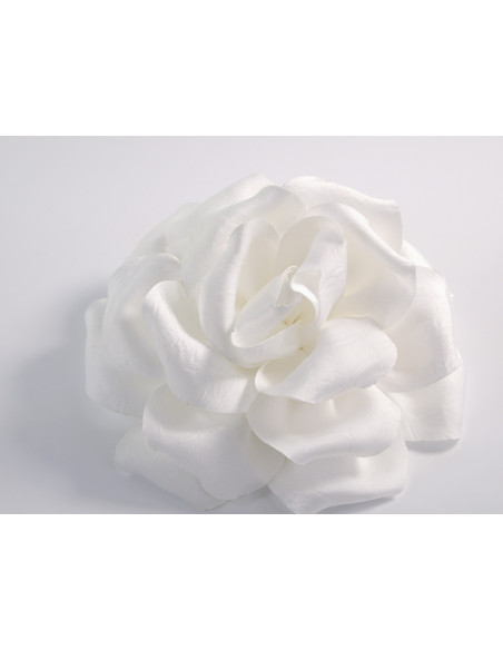 KWIAT Z MATERIAŁU RÓŻA BROSZKA PRZYPINKA LOLITA AKCESORIA 15-16 CM