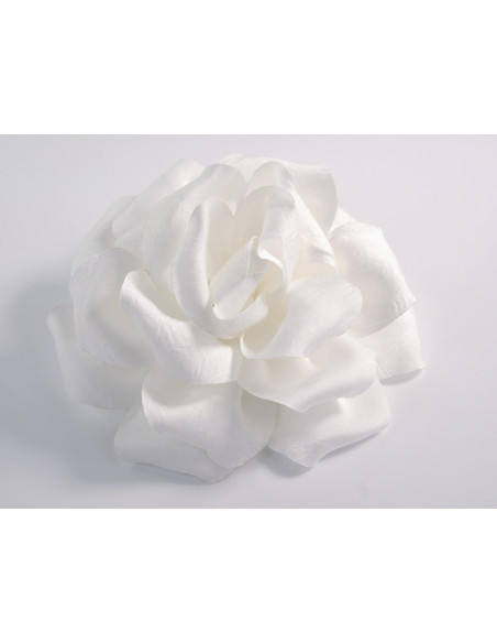 KWIAT Z MATERIAŁU RÓŻA BROSZKA PRZYPINKA LOLITA AKCESORIA 15-16 CM