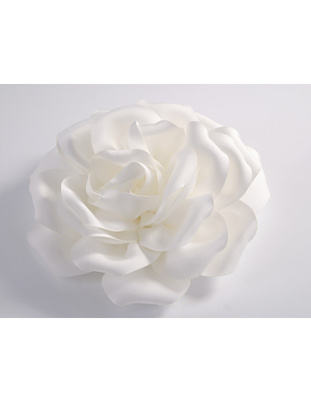 KWIAT Z MATERIAŁU RÓŻA BROSZKA PRZYPINKA LOLITA AKCESORIA 15-16 CM