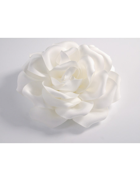 KWIAT Z MATERIAŁU RÓŻA BROSZKA PRZYPINKA LOLITA AKCESORIA 15-16 CM