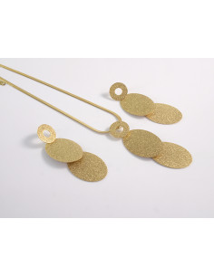 ZESTAW NASZYJNIK  POD SZYJĘ KOLCZYKI STAL CHIRURGICZNA...