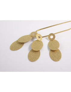 ZESTAW NASZYJNIK  POD SZYJĘ KOLCZYKI STAL CHIRURGICZNA... 2